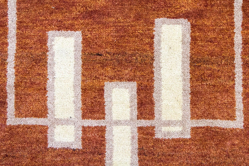インド ギャベ 絨毯 140x70cm - ウールラグ