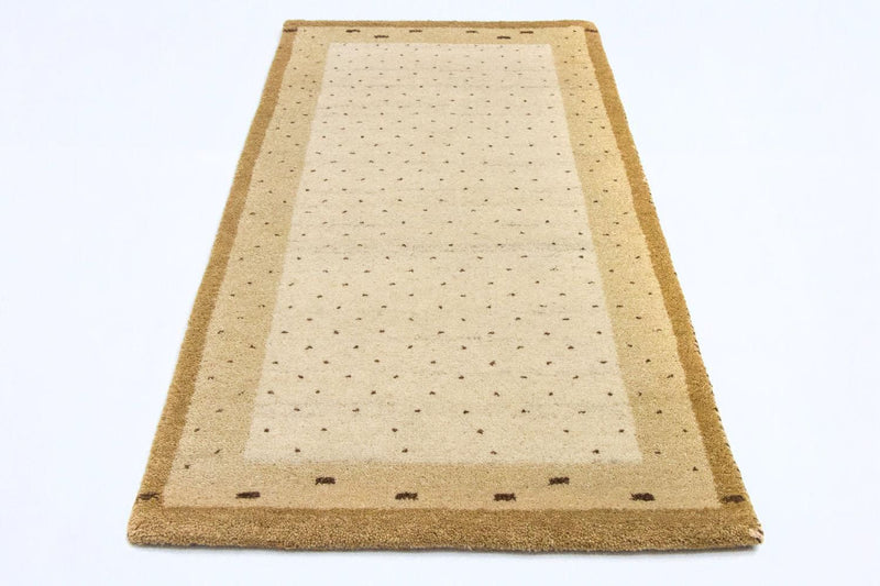 インド ギャベ 絨毯 136x72cm - ウールラグ