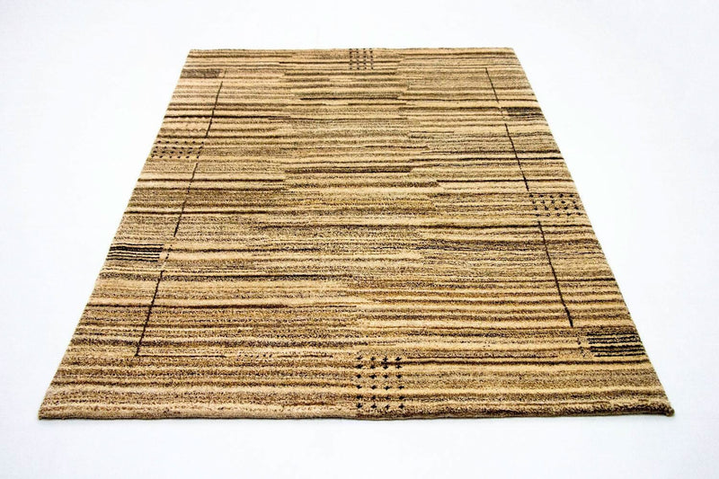 インド ギャベ 絨毯 202x140cm - ウールラグ