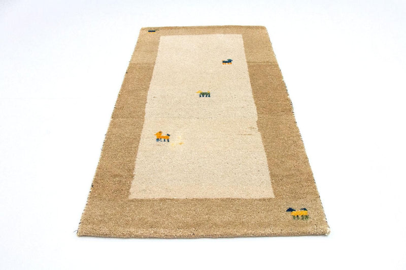 インド ギャベ 絨毯 140x70cm - ウールラグ