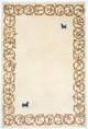 インド ギャベ 絨毯 228x155cm - ウールラグ