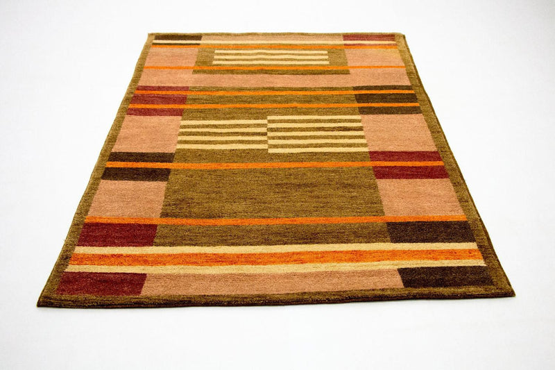 インド ギャベ 絨毯 200x140cm - ウールラグ