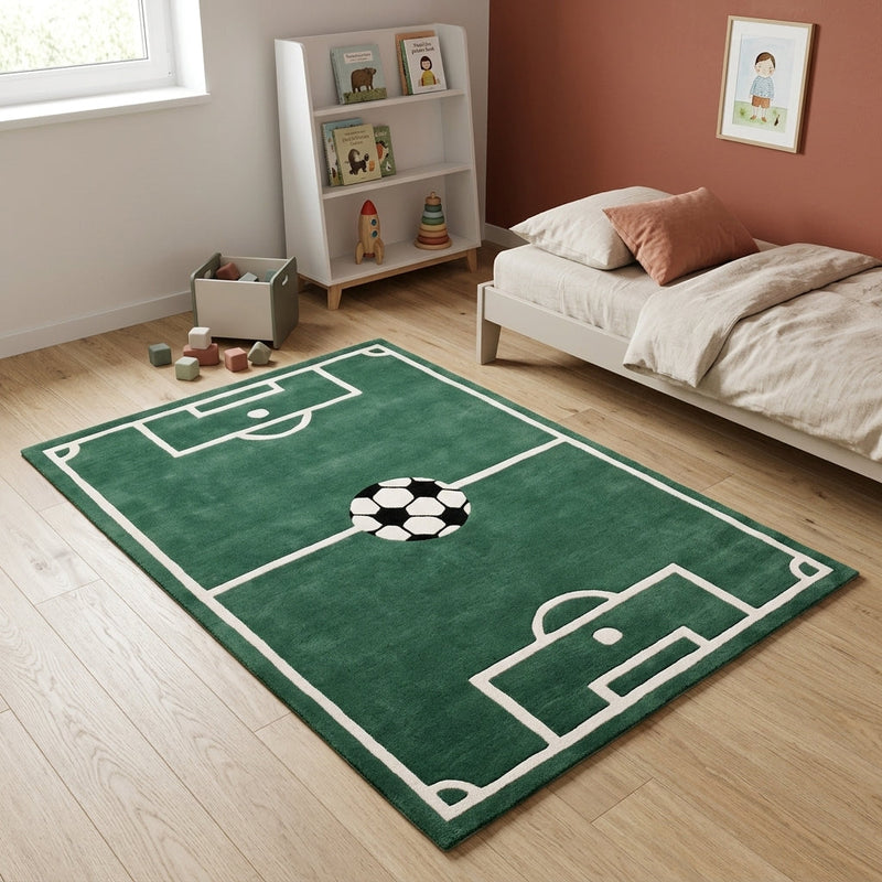 子供用ラグ Fussball - ウールラグ