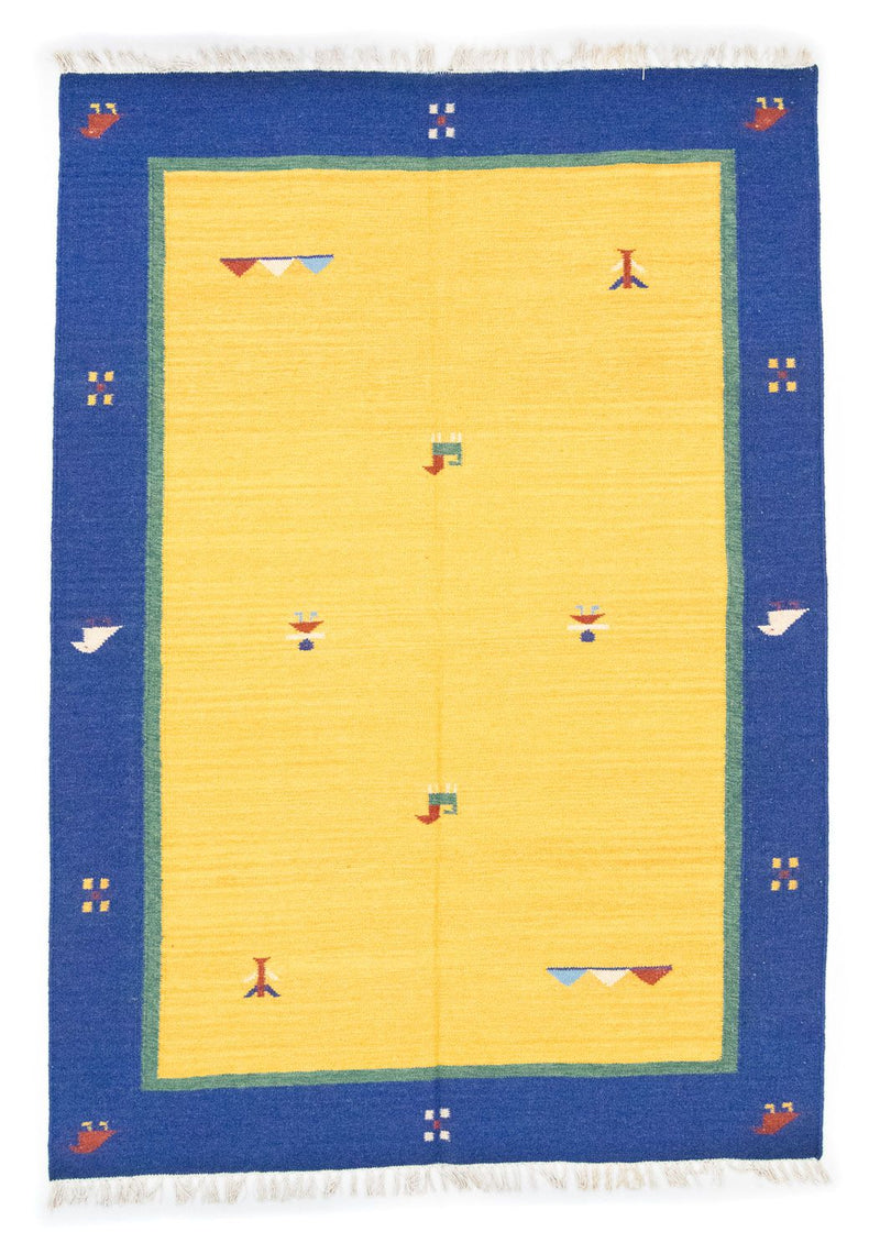 キリム モダン 絨毯 200x140cm - ウールラグ