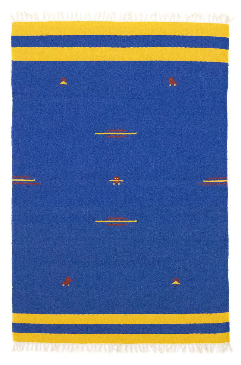 キリム モダン 絨毯 180x120cm - ウールラグ