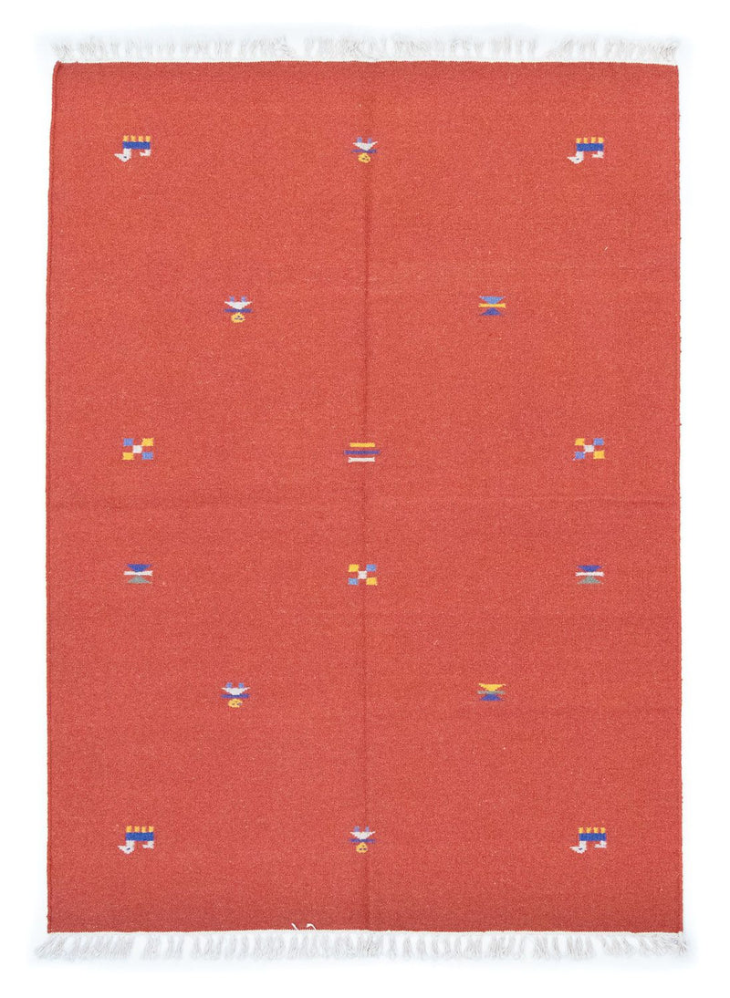 キリム モダン 絨毯 200x140cm - ウールラグ
