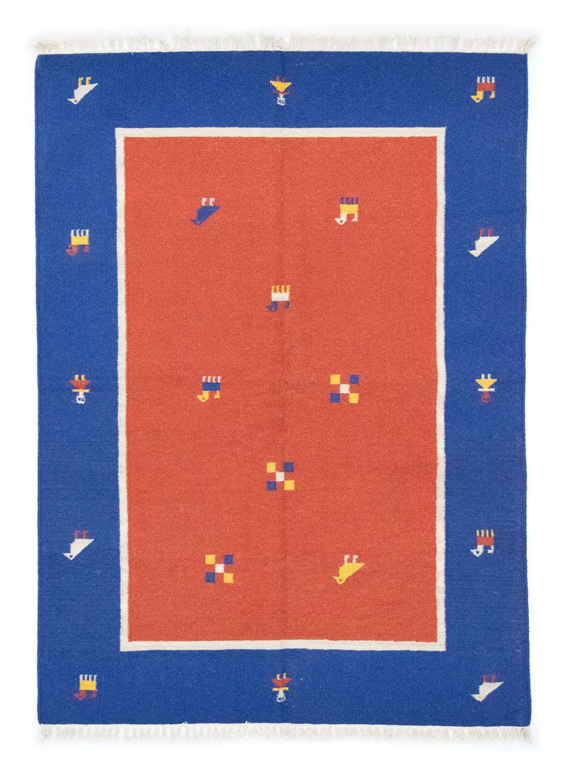 キリム モダン 絨毯 200x140cm - ウールラグ