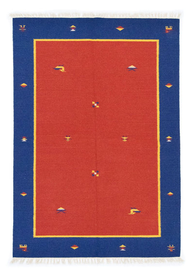 キリム モダン 絨毯 140x200cm - ウールラグ
