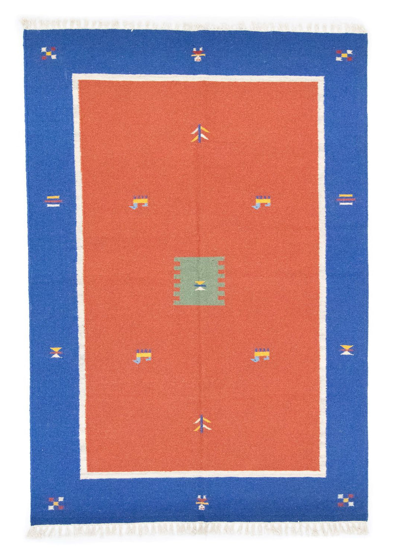 キリム モダン 絨毯 200x140cm - ウールラグ