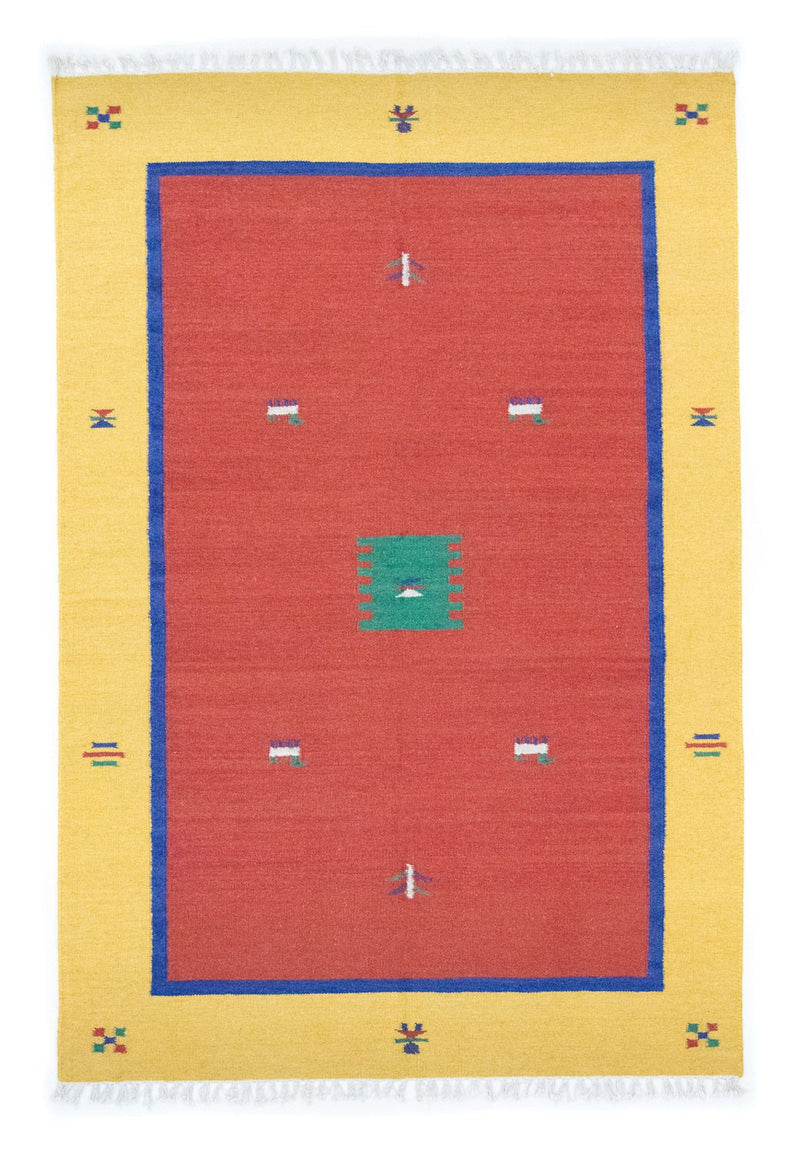 キリム モダン 絨毯 200x140cm - ウールラグ