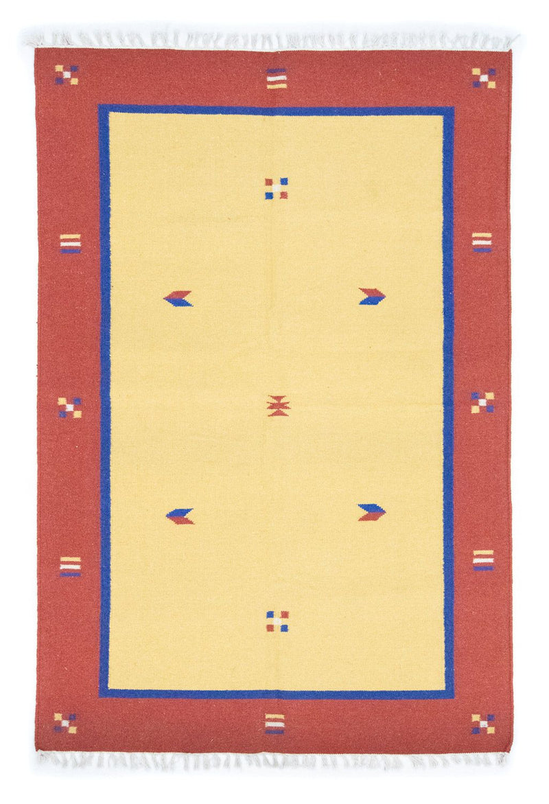キリム モダン 絨毯 200x140cm - ウールラグ