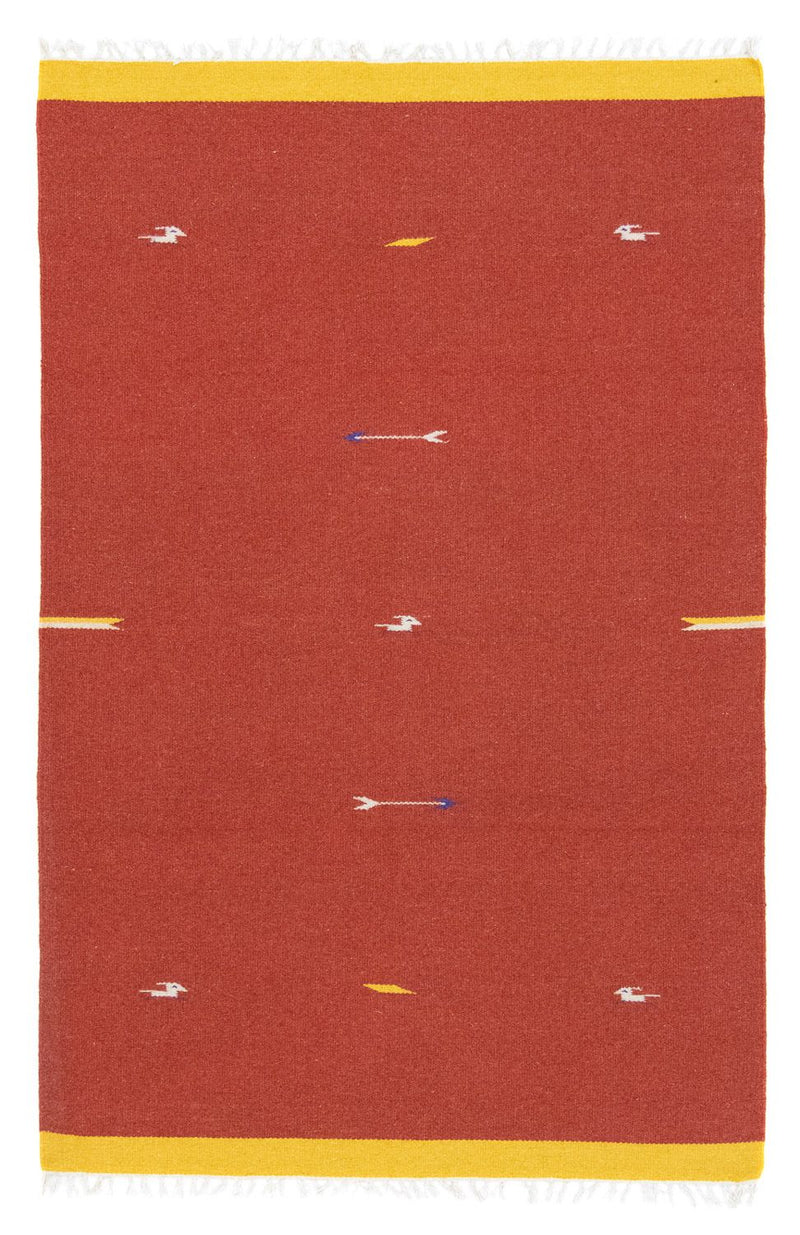 キリム モダン 絨毯 180x120cm - ウールラグ
