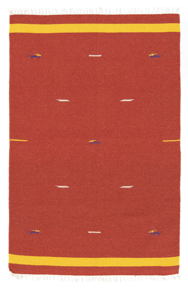 キリム モダン 絨毯 180x120cm - ウールラグ