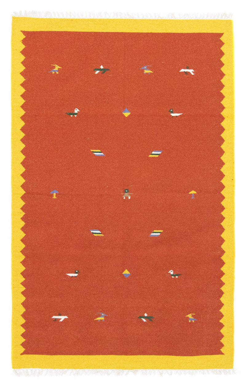 キリム モダン 絨毯 180x120cm - ウールラグ