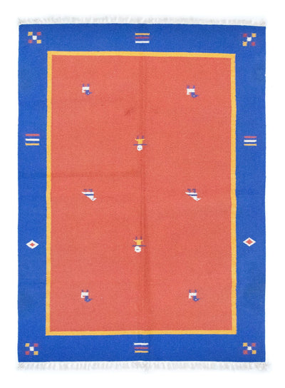 キリム モダン 絨毯 140x200cm - ウールラグ