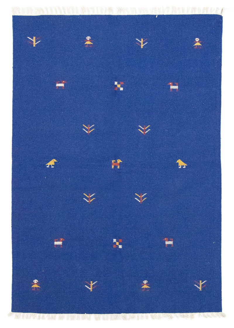 キリム モダン 絨毯 200x140cm - ウールラグ