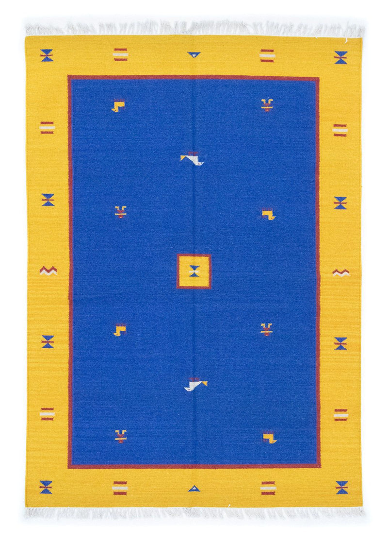 キリム モダン 絨毯 200x140cm - ウールラグ