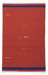 キリム モダン 絨毯 120x180cm - ウールラグ - レッド – product image