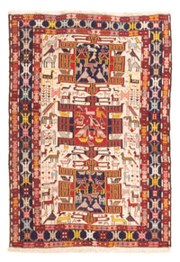 キリム シルク 絨毯 135x109cm – product image
