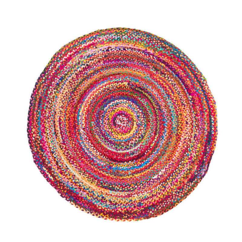 ジュートラグ 絨毯 Indigo Stripy