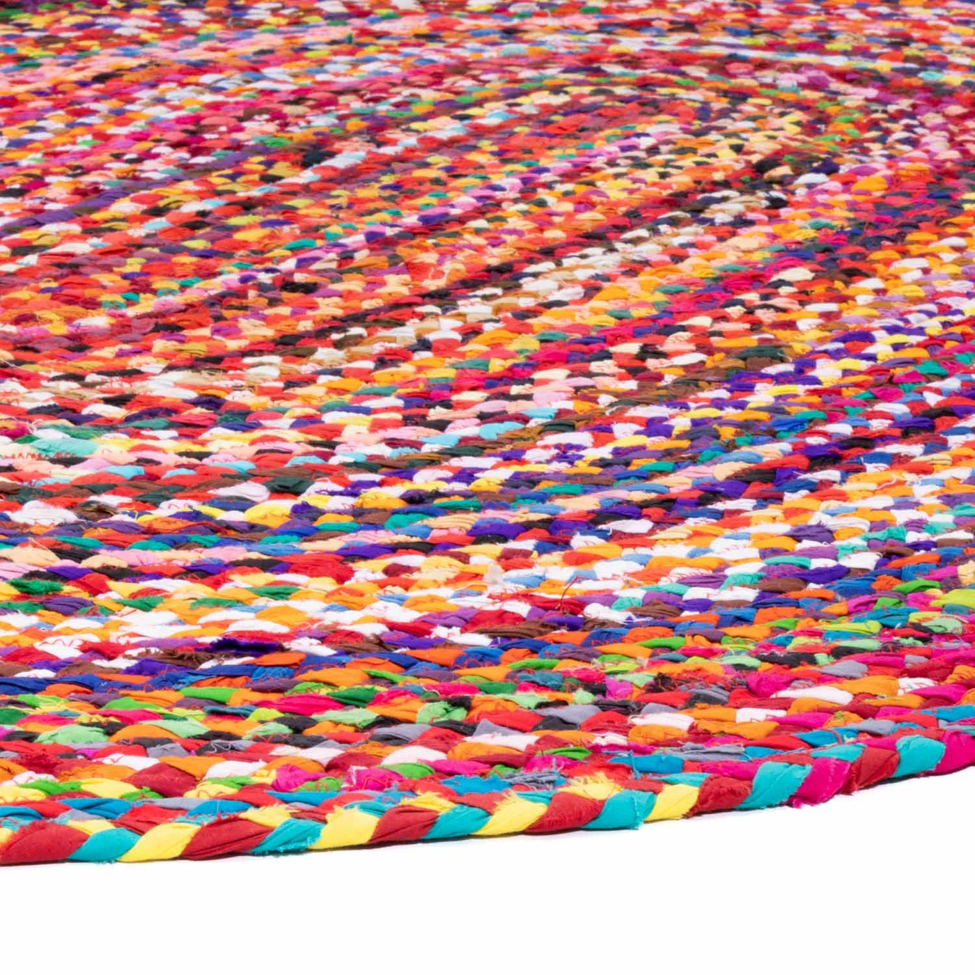 ジュートラグ 絨毯 Indigo Stripy