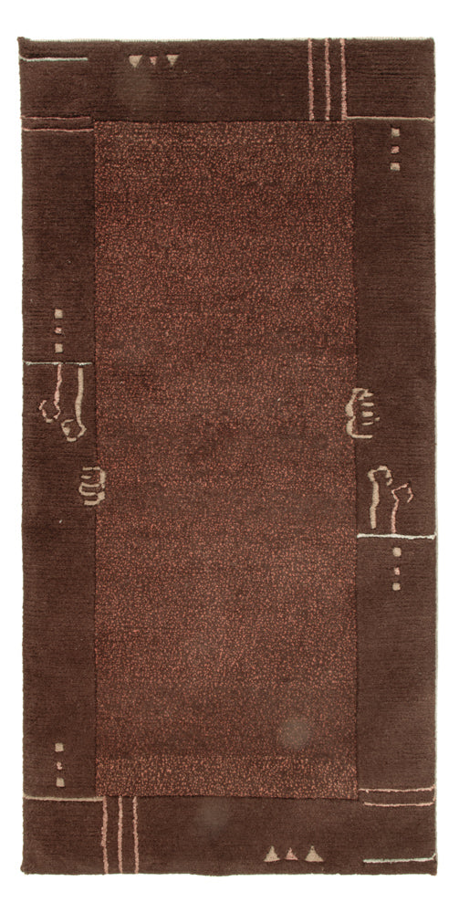 ネパール絨毯 140x70cm - ウールラグ