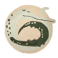 子供用ラグ 92x92cm - ウールラグ – product image