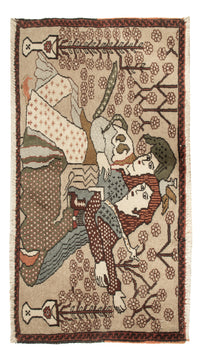 絵画絨毯 92x50cm - オリエンタル絨毯 – product image