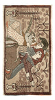絵画絨毯 92x50cm - オリエンタル絨毯