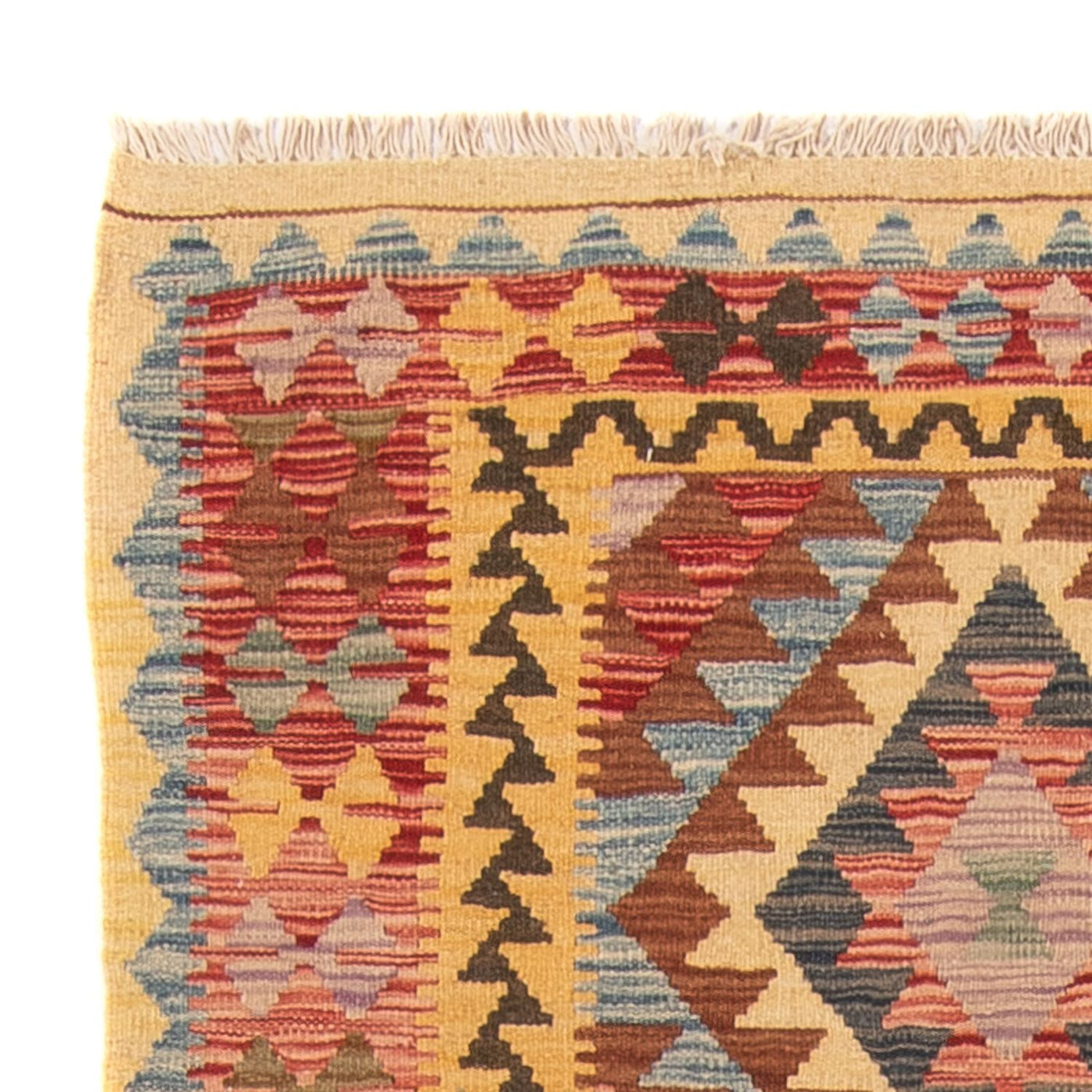 キリム マイメネ 絨毯 196x100cm - ウールラグ