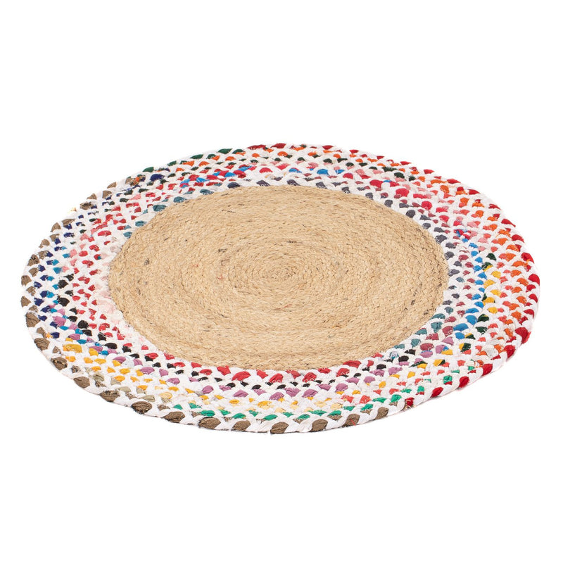 ジュートラグ 絨毯 60x60cm - ウールラグ