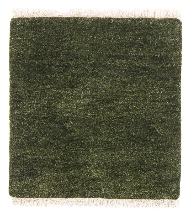 インド ギャベ 絨毯 54x51cm - ウールラグ