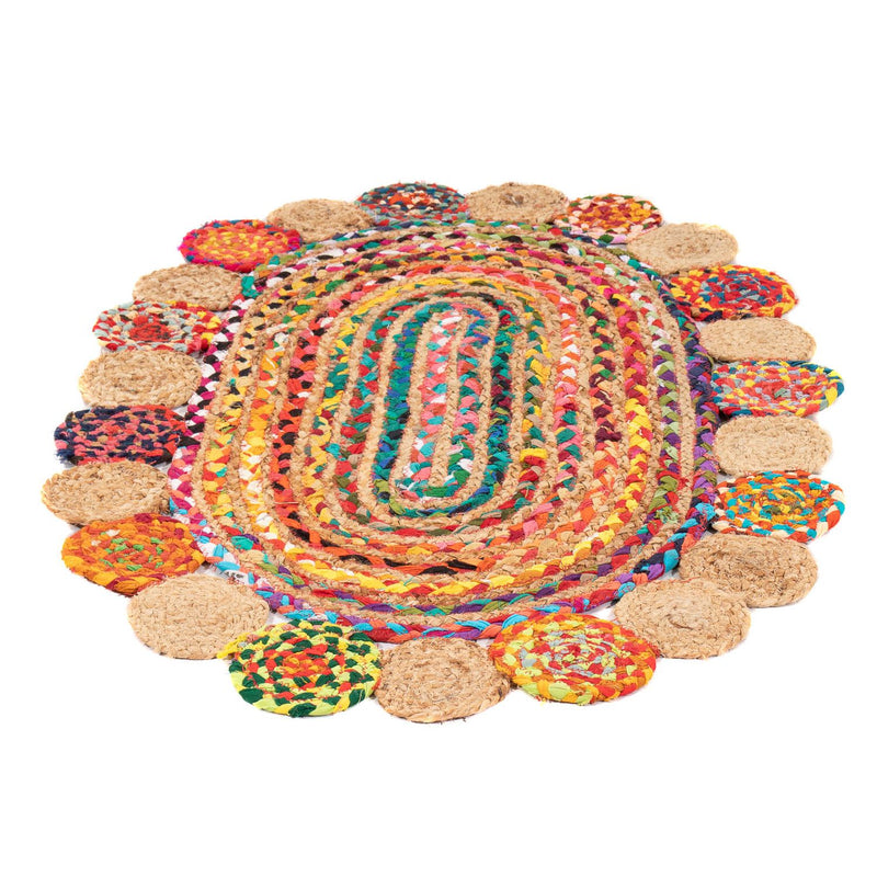ジュートラグ 絨毯 91x61cm - ウールラグ
