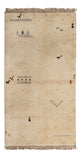インド ギャベ 絨毯 160x90cm - ウールラグ