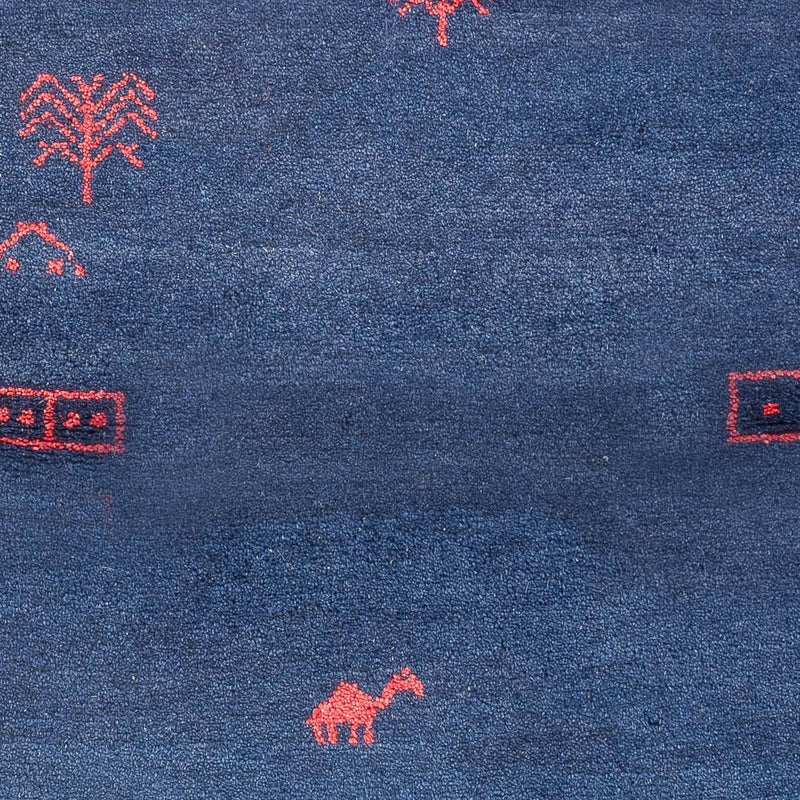 インド ギャベ 絨毯 180x120cm - ウールラグ