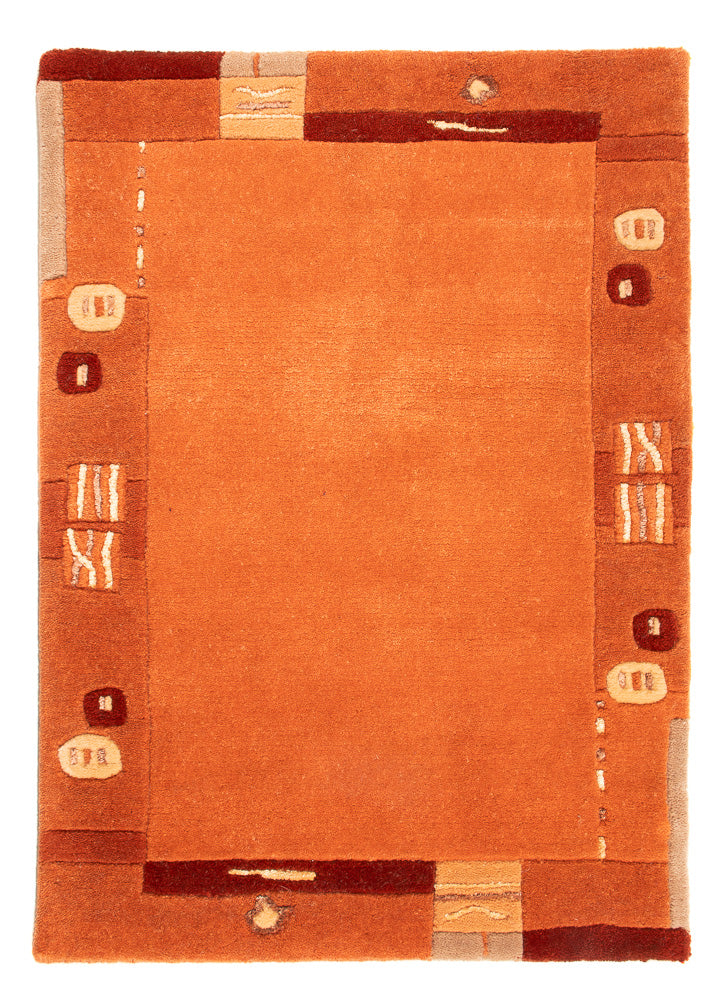 ネパール絨毯 90x60cm - ウールラグ
