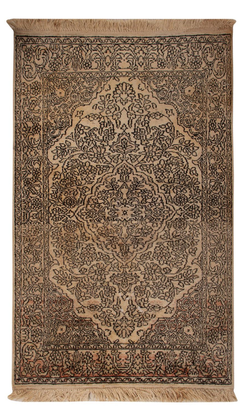 カシミールシルク 絨毯 103x60cm - オリエンタル絨毯