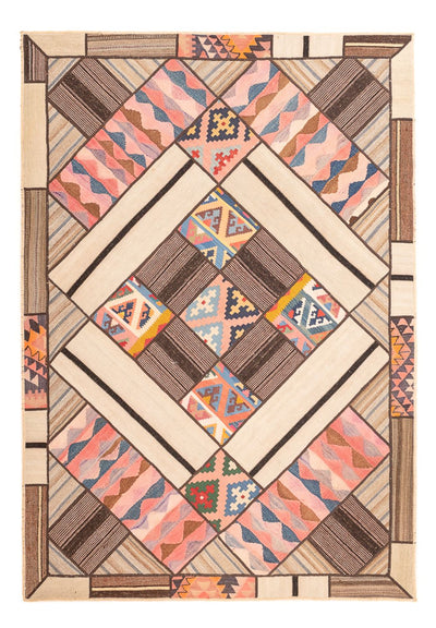 パッチワーク絨毯 160x230cm - ペルシャウールラグ