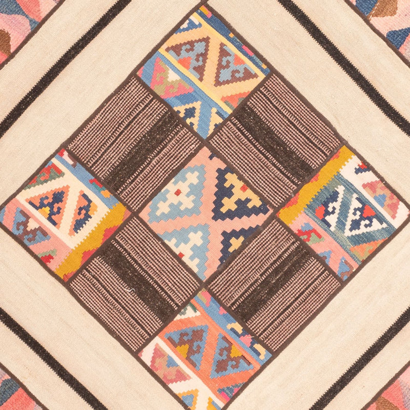 パッチワーク絨毯 230x160cm - ペルシャウールラグ