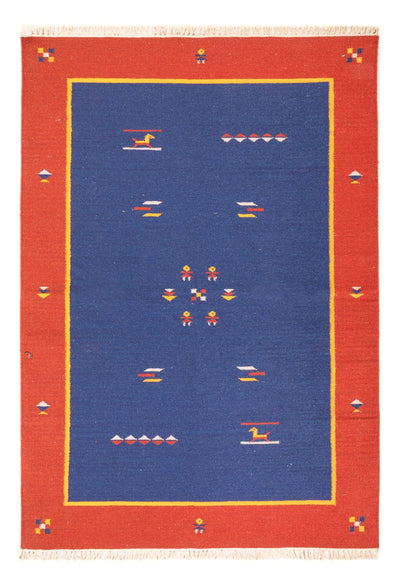 キリム モダン 絨毯 140x200cm - ウールラグ