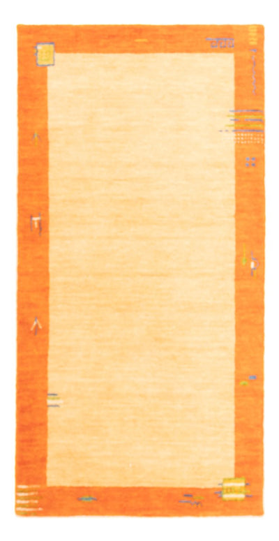 インド ギャベ 絨毯 70x140cm - ウールラグ