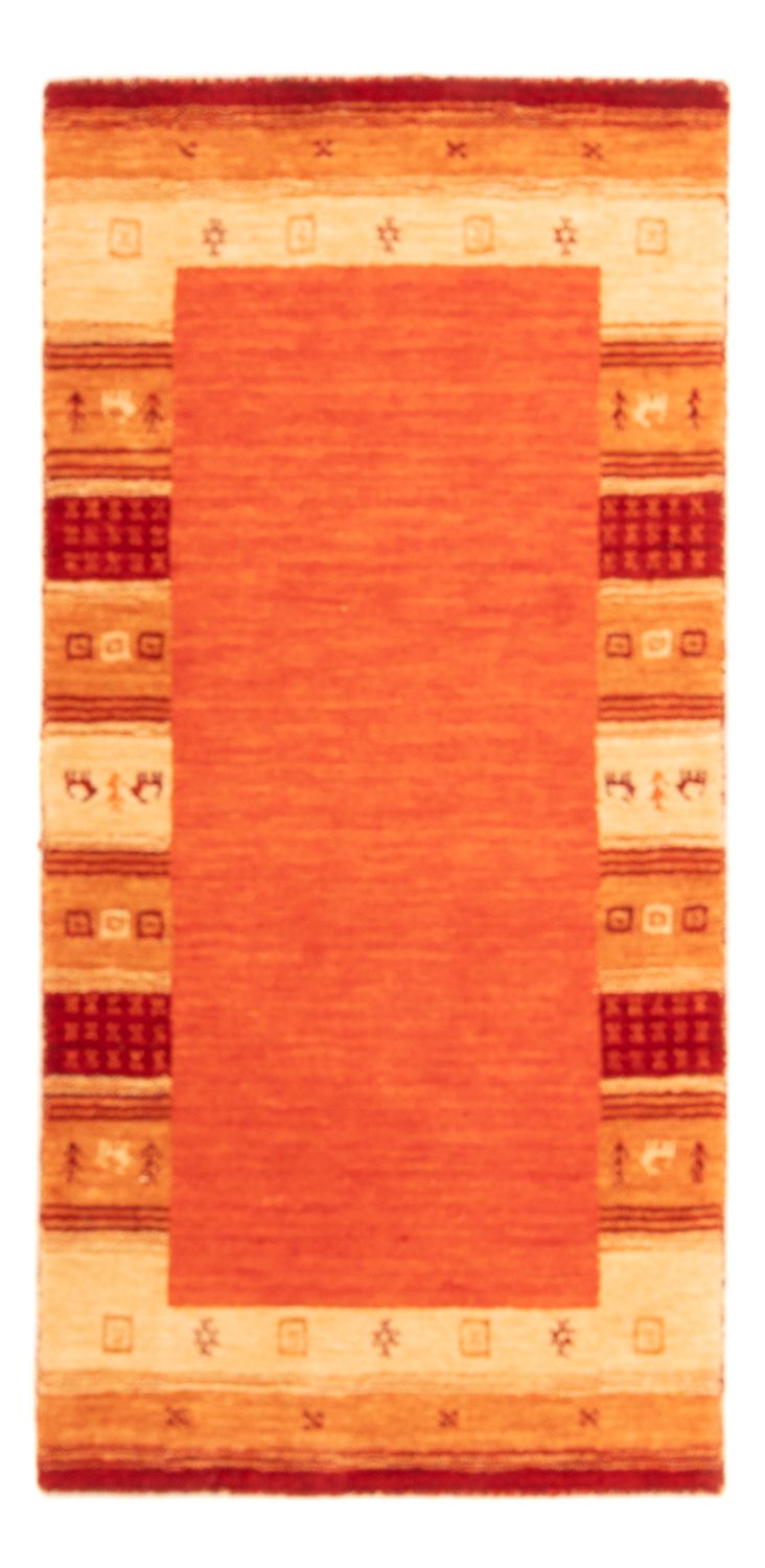 インド ギャベ 絨毯 145x70cm - ウールラグ