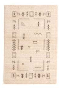 インド ギャベ 絨毯 90x60cm - ウールラグ – product image