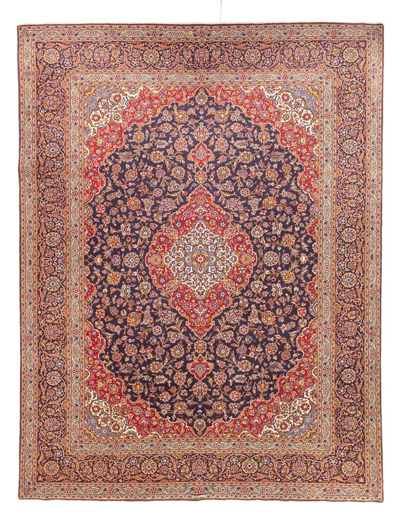 カシャーン 絨毯 380x295cm - ペルシャ絨毯