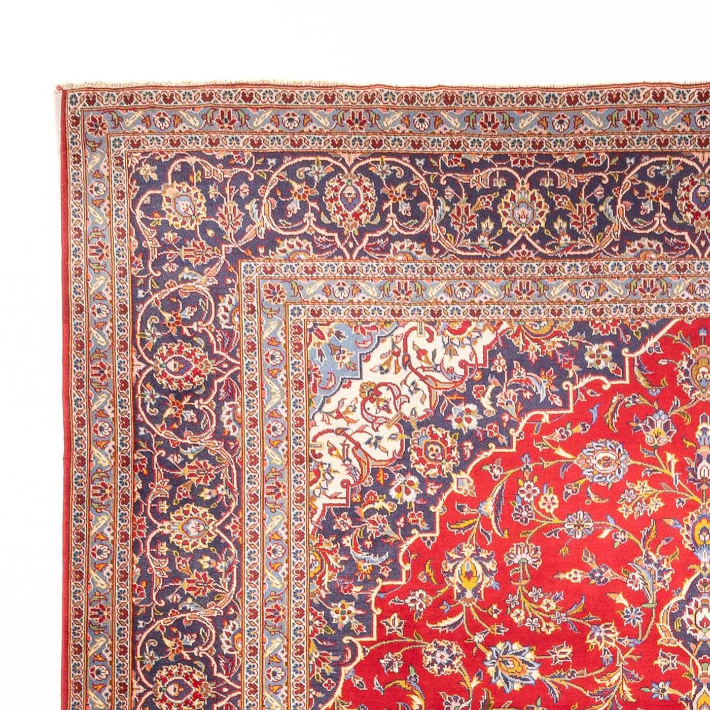 カシャーン 絨毯 390x295cm - ペルシャ絨毯