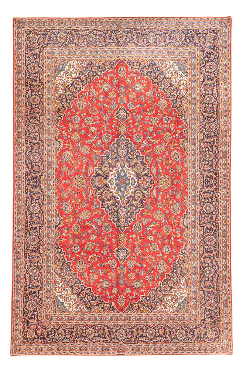 カシャーン 絨毯 350x248cm - ペルシャ絨毯