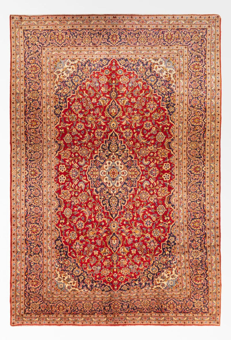 カシャーン 絨毯 368x246cm - ペルシャ絨毯