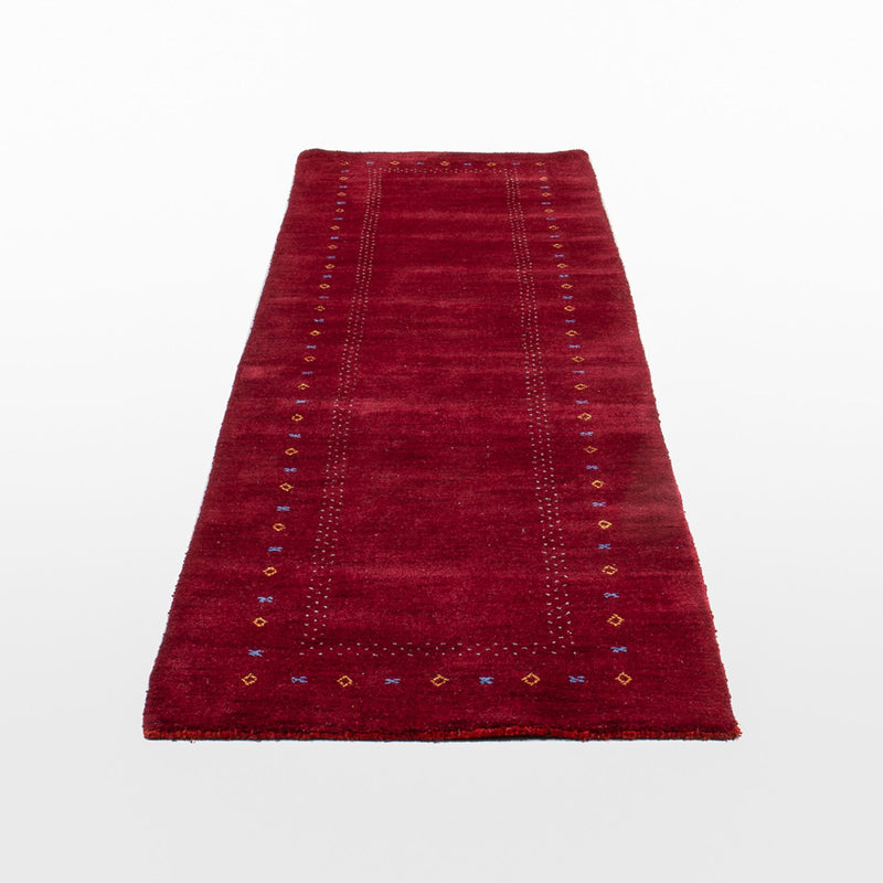 インド ギャベ 絨毯 300x80cm - ウールラグ