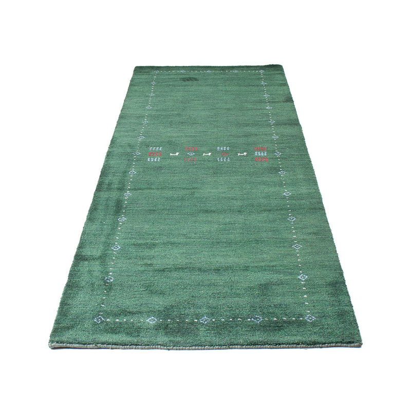インド ギャベ 絨毯 300x80cm - ウールラグ