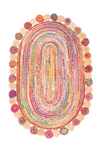 ジュートラグ 絨毯 Lerina - ウールラグ – product image